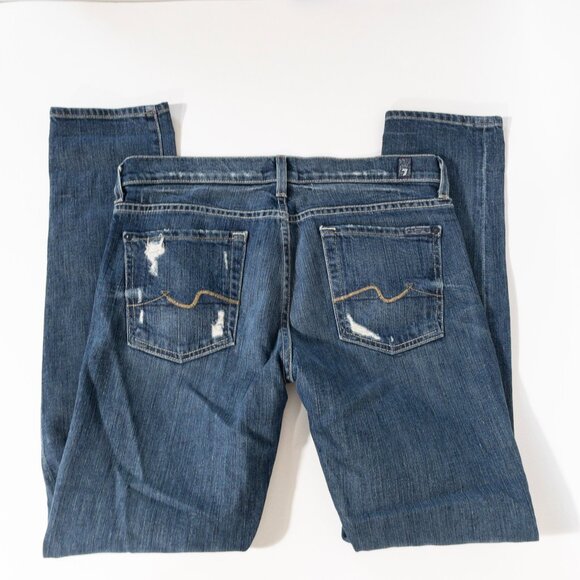 Bundle of Two 7 For All Mankind Skinny Jeans Blair + Josefina SZ 26 - Picture 4 of 15